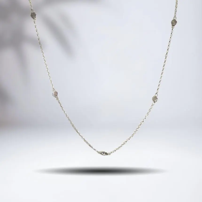 Choker pontos de luz intercalados