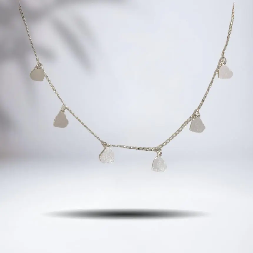 Choker corações lisos