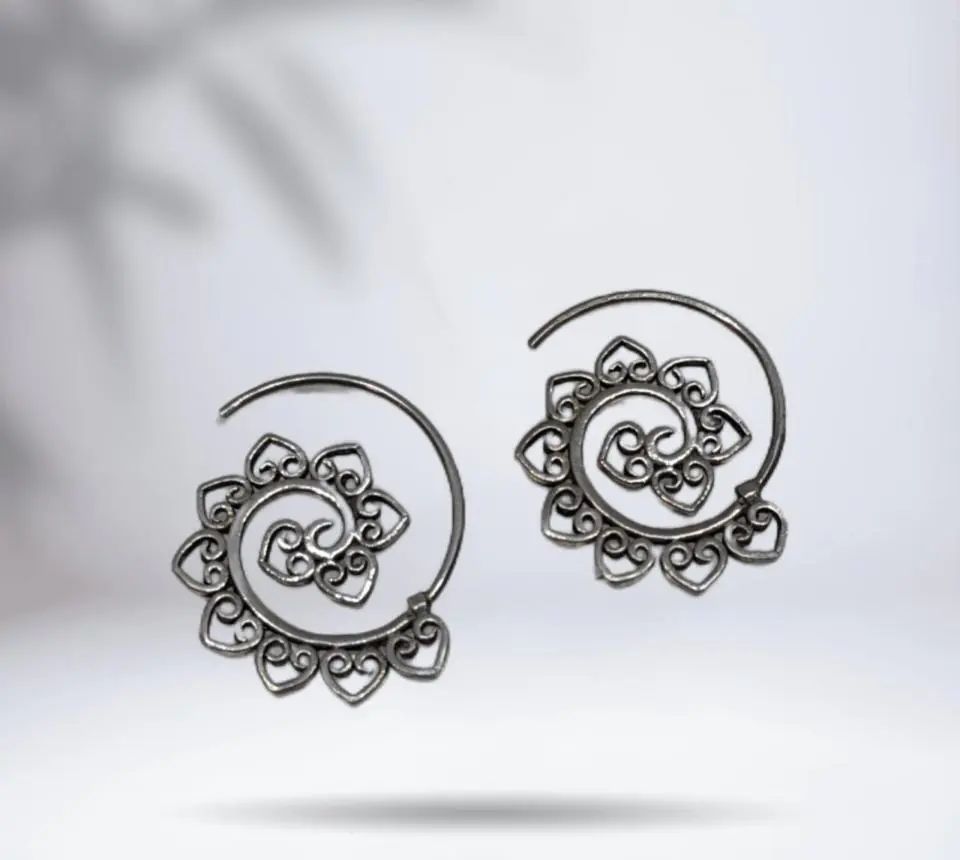 Brinco Argola Espiral Bali M