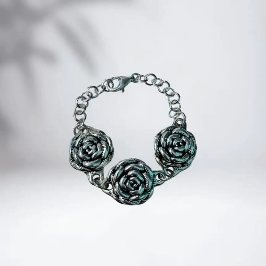 Pulseira Flor Eletroformação G