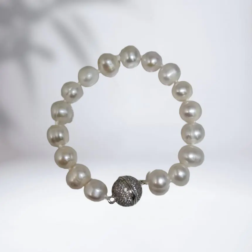 Pulseira Perolas Agua Doce