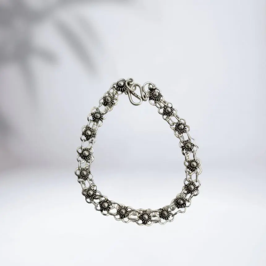 Pulseira Balines com Mini flores