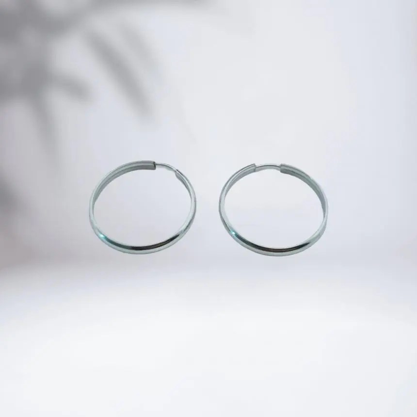 Brinco Argola Ovalada 3mm