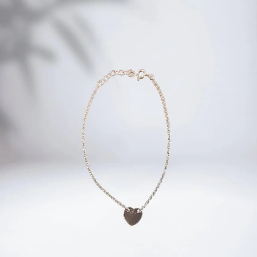 Pulseira pingente coração