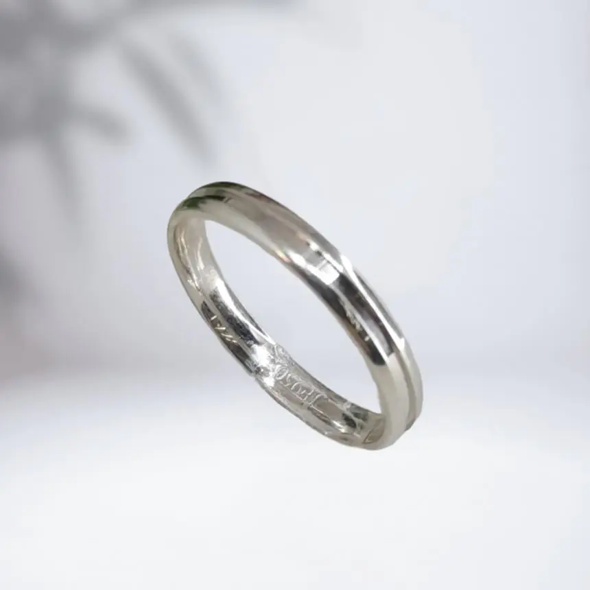 Aliança abaulada masculina 3mm