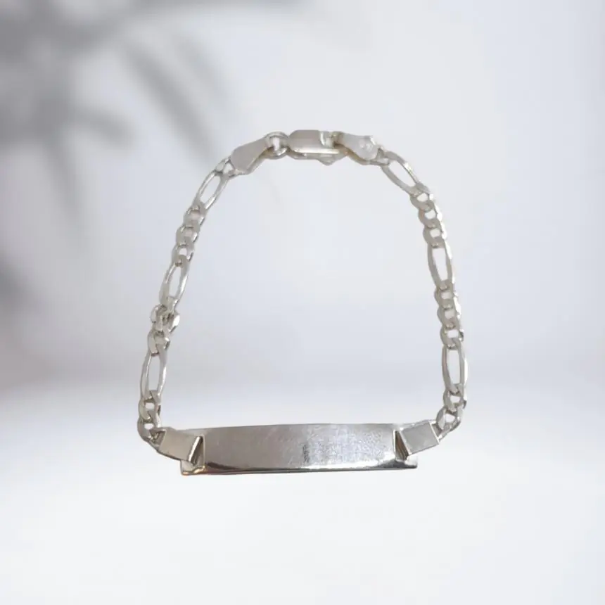 Pulseira placa malha 3x1 3mm