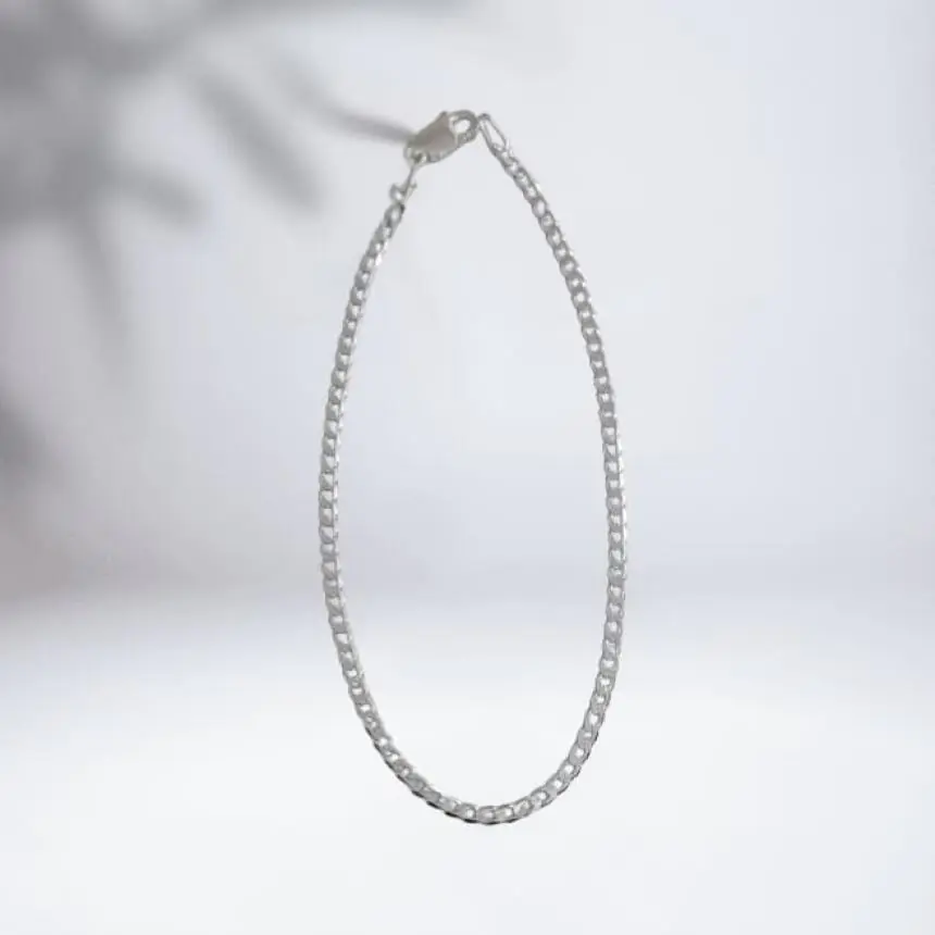Pulseira prata italiana 3mm