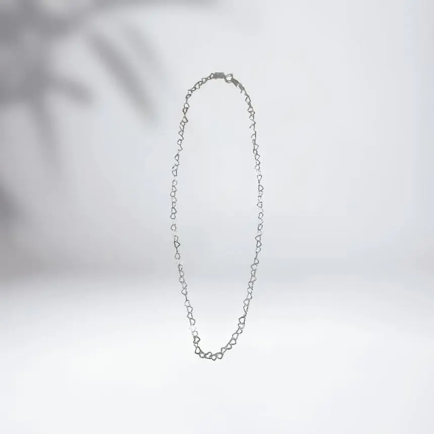 Choker corações intercalados vazado