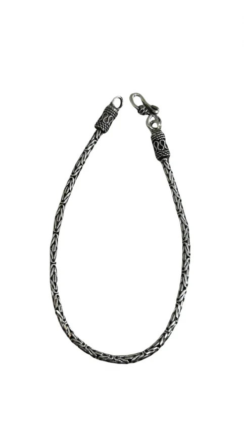 Pulseira ponto peruano Prata Bali fina