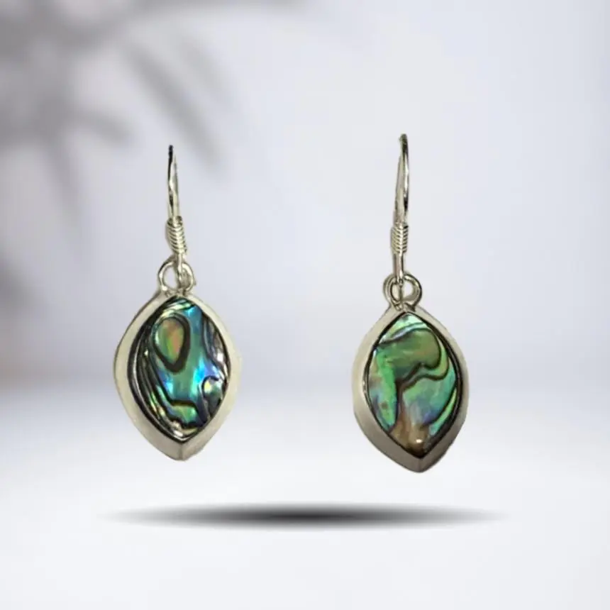 Brinco abalone gota gancho