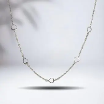 Choker 5 corações vazados - Código 1057