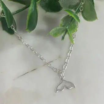 Pulseira elos pingente cauda vazada