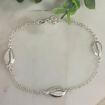 Pulseira elos três conchas