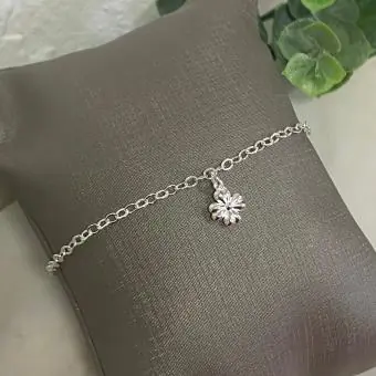 Pulseira elos flor lisa