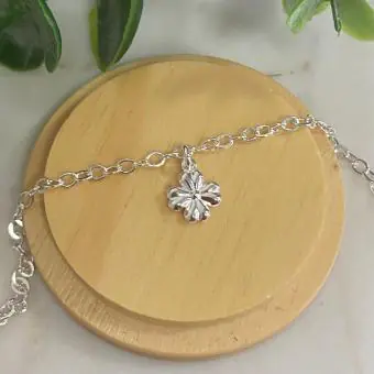 Pulseira elos flor lisa