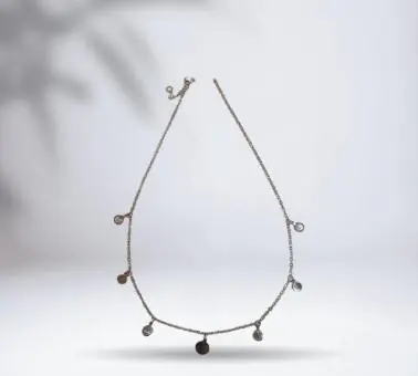 Choker Medalhas e Pontos de Luz - Código 1409