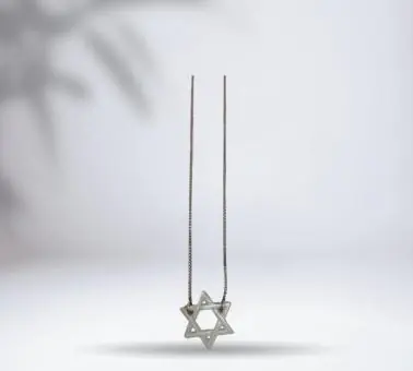 Colar Estrela de Davi Madrepérola