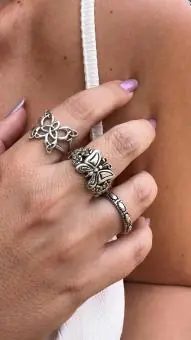 Anel Aliança Gominhos Bali Prata925
