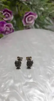 Brinco Coruja P Prata Bali