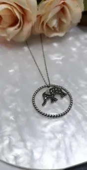 Colar de Elefante com Marcassitas em volta