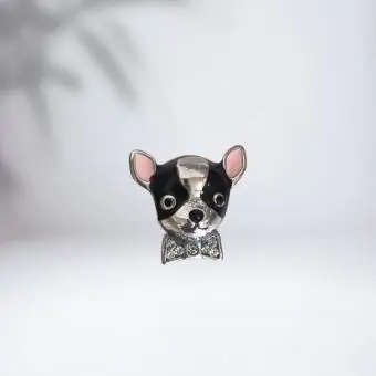 BERLOQUE CACHORRO GRAVATA CRAVEJADA
