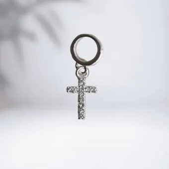 BERLOQUE CRUZ CRAVEJADA ZIRCONIA - Código 1488