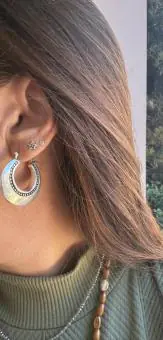 Brinco Argola em Eletroformação