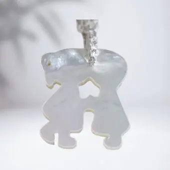 Pingente Casal Madrepérola