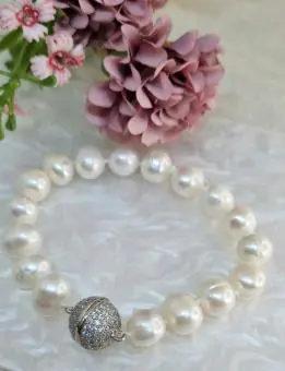 Pulseira Perolas Agua Doce