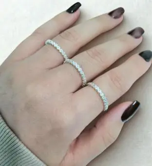 Anel aliança Zirconia