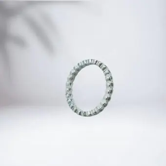 Anel aliança Zirconia - Código 1546