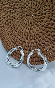 Brinco Argola Ondulada