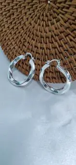 Brinco Argola Ondulada