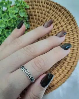 Anel Bali Aliança Mini Folhas