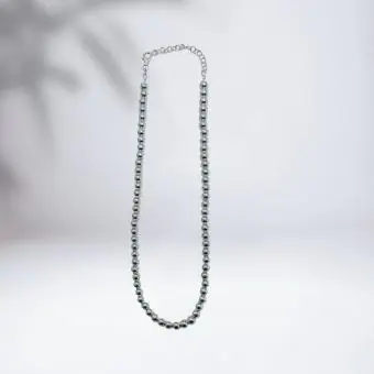 Colar Bolas Prata oca 6mm - Código 1572
