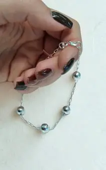Pulseira 5 bolas em prata 925