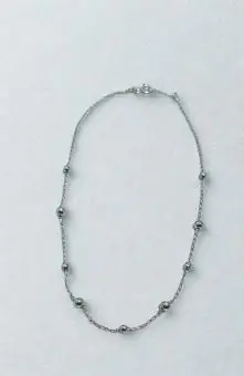 Choker Bolas em prata 925