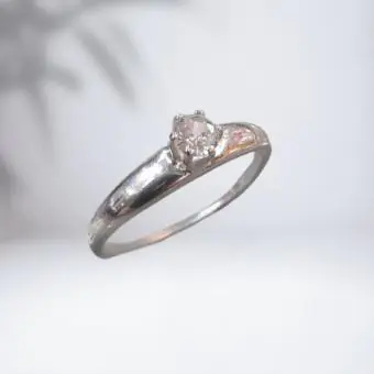 Anel solitario Zirconia Grossa - Código 1609