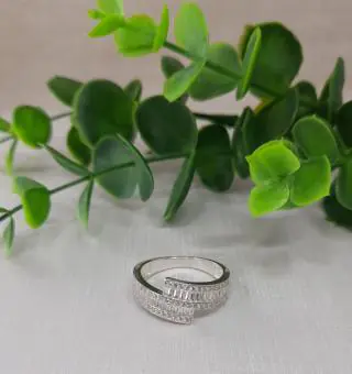 Anel zirconia navete