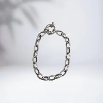 Pulseira elos ovais - Código 1638