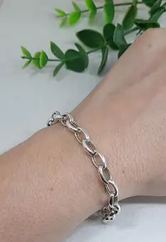 Pulseira elos ovais