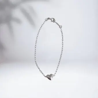 Pulseira coração unico - Código 1640