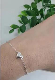 Pulseira coração unico
