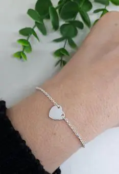 Pulseira pingente coração