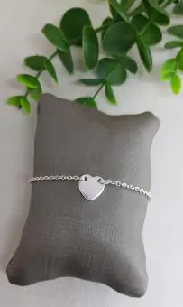 Pulseira pingente coração