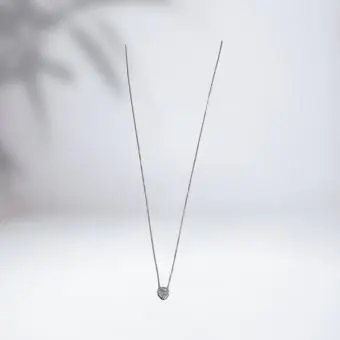Colar pingente ponto de luz coração