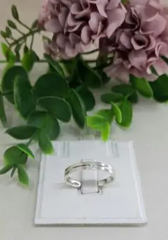 Aliança reta com linha ponto luz zirconia 3mm