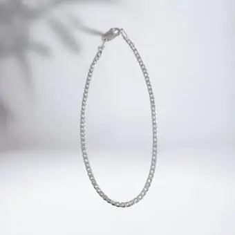 Pulseira prata italiana 3mm - Código 1684