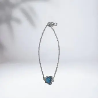 Pulseira borboleta cristal azul claro - Código 1748