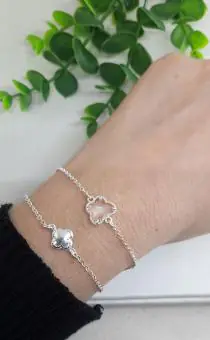 Pulseira borboleta cristal